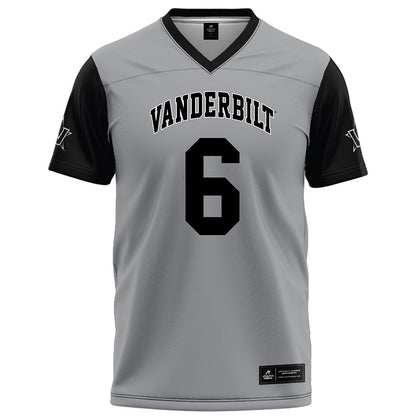 Vanderbilt - NCAA Football : Tre Richardson - Grey Football Jersey-0
