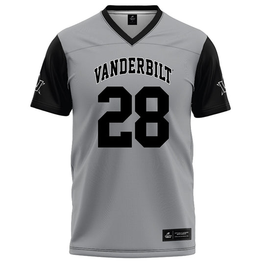 Vanderbilt - NCAA Football : Thomas Jones - Grey Football Jersey