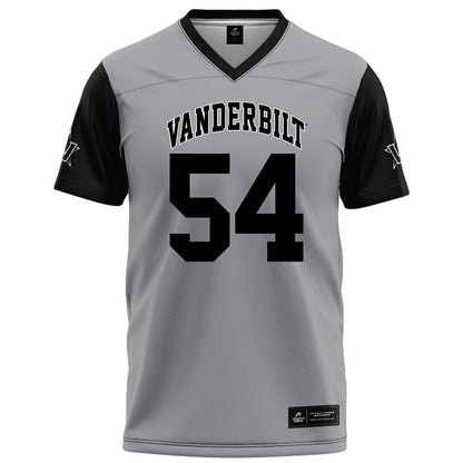 Vanderbilt - NCAA Football : Steven Hubbard - Grey Football Jersey