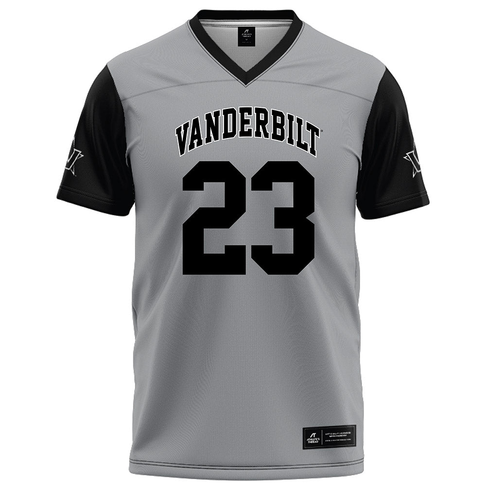 Vanderbilt - NCAA Football : Carson Lawrence - Grey Football Jersey-0