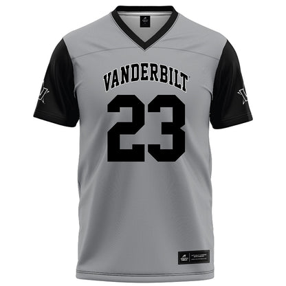 Vanderbilt - NCAA Football : Carson Lawrence - Grey Football Jersey-0