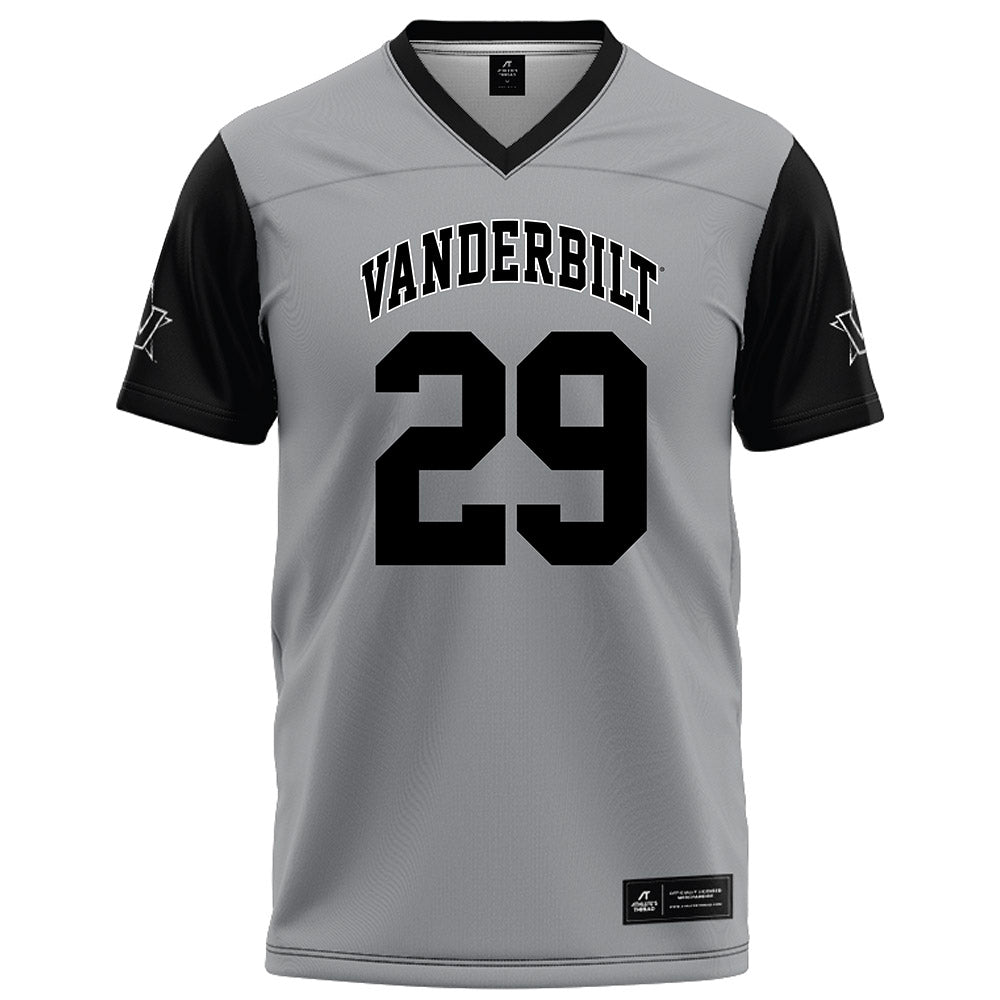 Vanderbilt - NCAA Football : Miles Capers - Grey Football Jersey