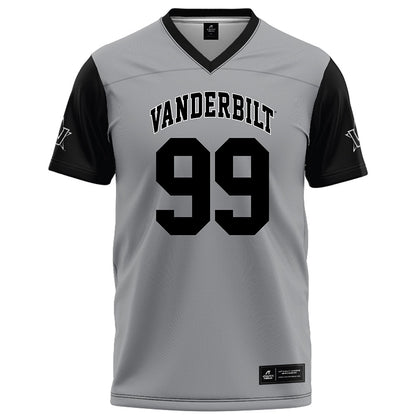 Vanderbilt - NCAA Football : Joshua Singh - Grey Football Jersey-0