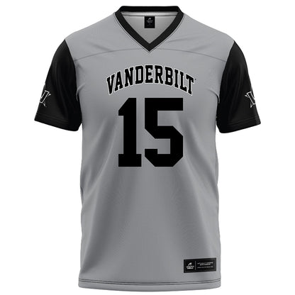 Vanderbilt - NCAA Football : Jeremiah Dillon - Grey Football Jersey