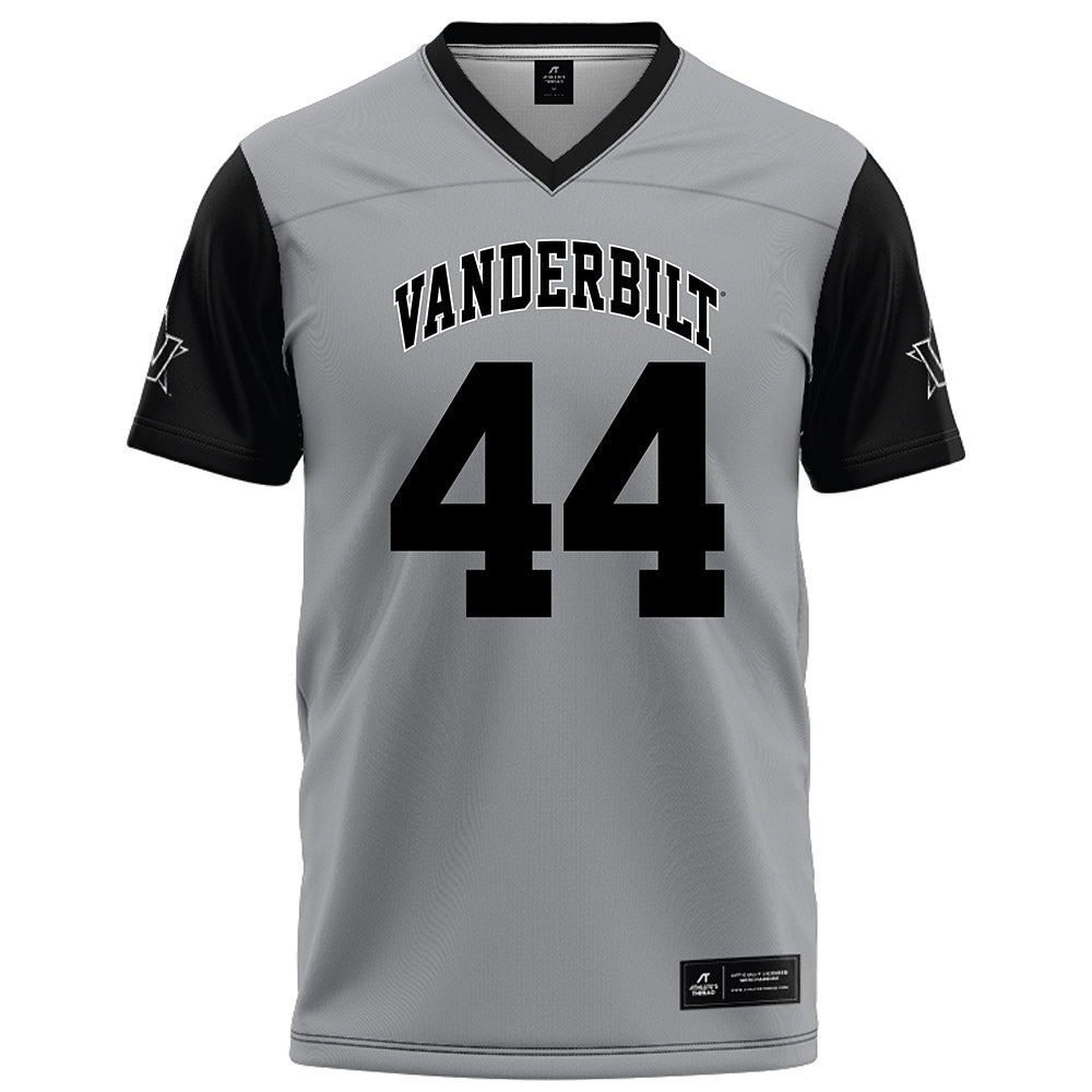 Vanderbilt - NCAA Football : Gabe Fisher - Grey Football Jersey-0