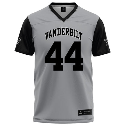 Vanderbilt - NCAA Football : Gabe Fisher - Grey Football Jersey-0