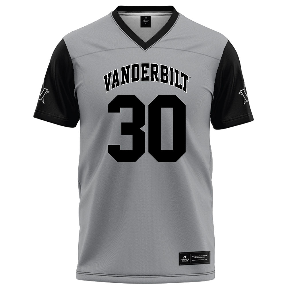 Vanderbilt - NCAA Football : Trudell Berry - Grey Football Jersey-0