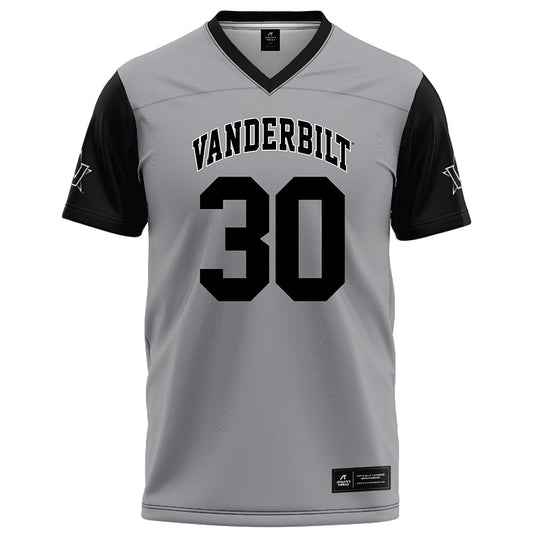 Vanderbilt - NCAA Football : Trudell Berry - Grey Football Jersey-0