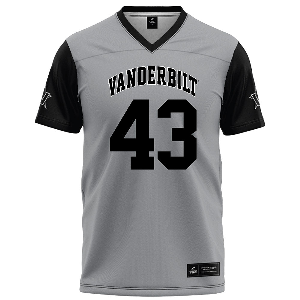 Vanderbilt - NCAA Football : Will Conley - Grey Football Jersey