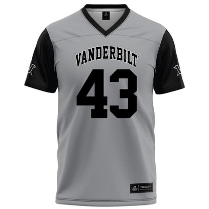 Vanderbilt - NCAA Football : Will Conley - Grey Football Jersey