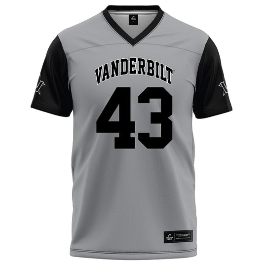 Vanderbilt - NCAA Football : Will Conley - Grey Football Jersey