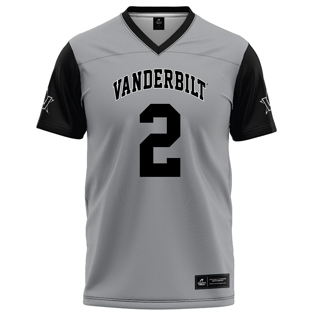 Vanderbilt - NCAA Football : Diego Pavia - Grey Football Jersey-0