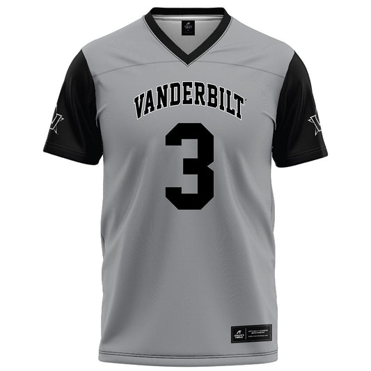 Vanderbilt - NCAA Football : Tristen Brown - Grey Football Jersey-0
