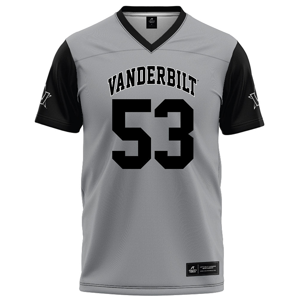 Vanderbilt - NCAA Football : Glenn Seabrooks III - Grey Football Jersey