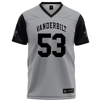Vanderbilt - NCAA Football : Glenn Seabrooks III - Grey Football Jersey