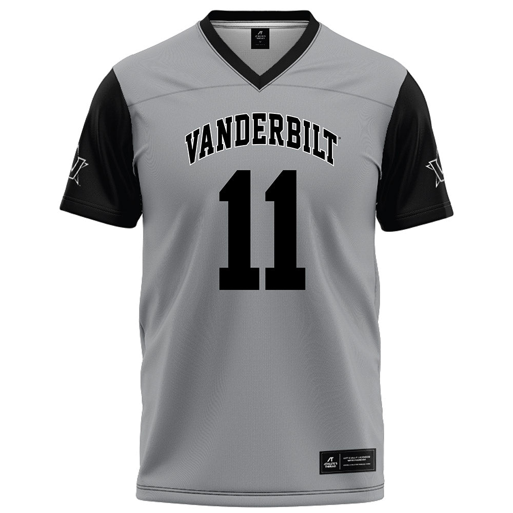 Vanderbilt - NCAA Football : Jack Elliott - Grey Football Jersey-0