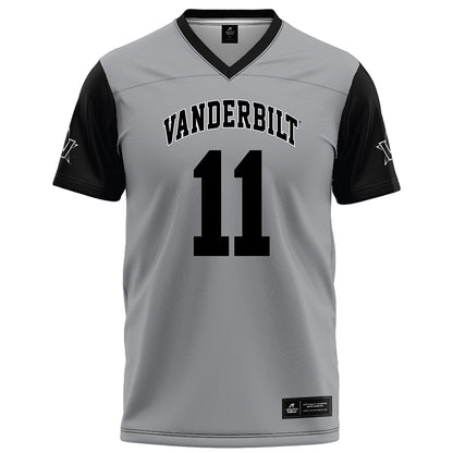 Vanderbilt - NCAA Football : Jack Elliott - Grey Football Jersey-0