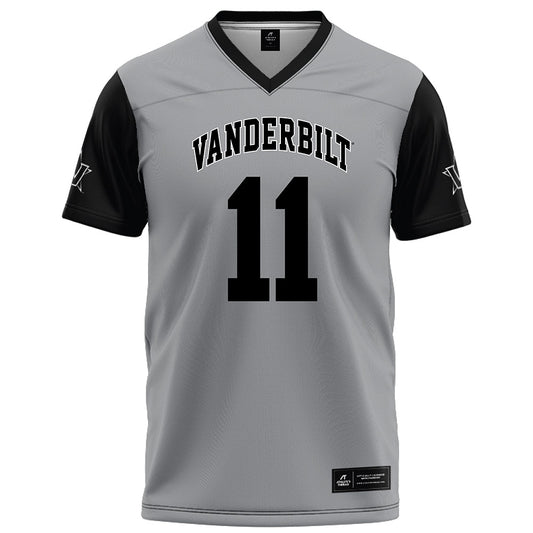 Vanderbilt - NCAA Football : Jack Elliott - Grey Football Jersey-0