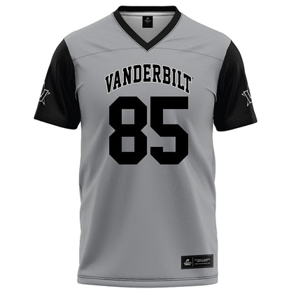 Vanderbilt - NCAA Football : Lebron Hill - Grey Football Jersey-0