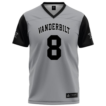 Vanderbilt - NCAA Football : CJ Heard - Grey Football Jersey-0