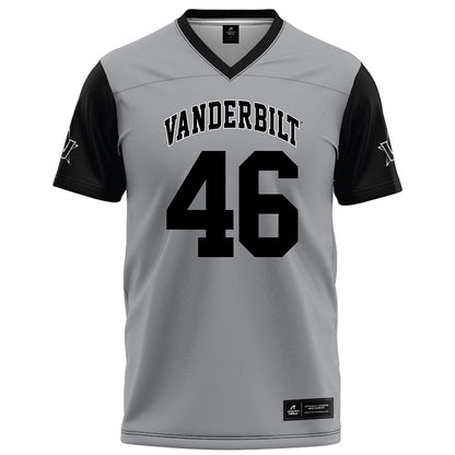 Vanderbilt - NCAA Football : Mustafa Dannett - Grey Football Jersey