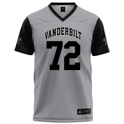 Vanderbilt - NCAA Football : Isaia Glass - Grey Football Jersey-0