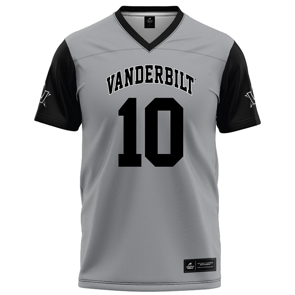 Vanderbilt - NCAA Football : Whit Muschamp - Grey Football Jersey-0