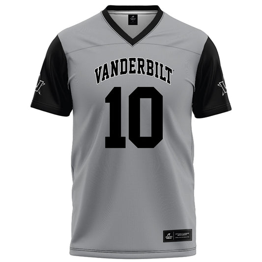 Vanderbilt - NCAA Football : Whit Muschamp - Grey Football Jersey-0