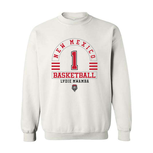 New Mexico - NCAA Women's Basketball : Lydie Mwamba - Classic Fashion Shersey Crewneck Sweatshirt-0