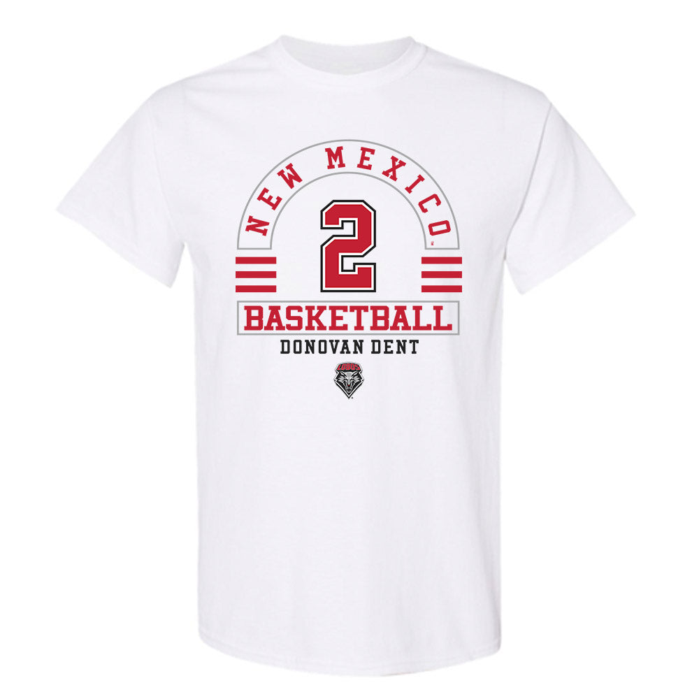 New Mexico - NCAA Men's Basketball : Donovan Dent - Classic Fashion Shersey T-Shirt-0