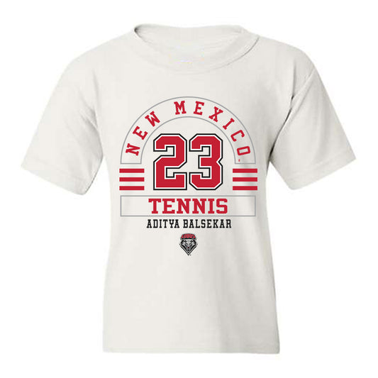 New Mexico - NCAA Men's Tennis : Aditya Balsekar - Classic Fashion Shersey Youth T-Shirt-0