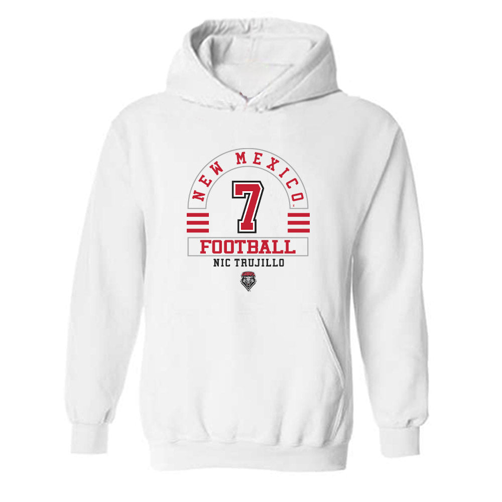 New Mexico - NCAA Football : Nic Trujillo - Classic Fashion Shersey Hooded Sweatshirt-0