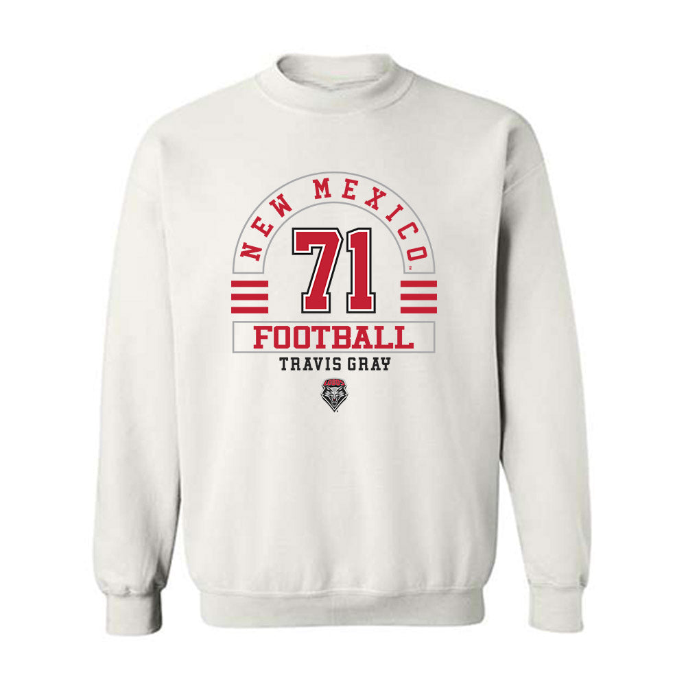 New Mexico - NCAA Football : Travis Gray - Classic Fashion Shersey Crewneck Sweatshirt-0