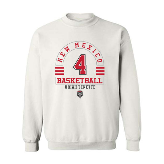New Mexico - NCAA Men's Basketball : Uriah Tenette - Classic Fashion Shersey Crewneck Sweatshirt-0