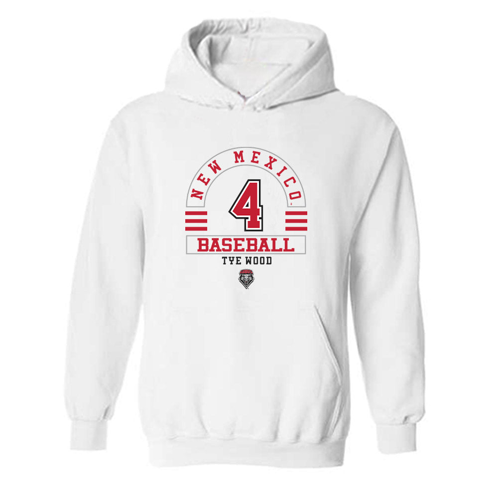 New Mexico - NCAA Baseball : Tye Wood - Classic Fashion Shersey Hooded Sweatshirt-0