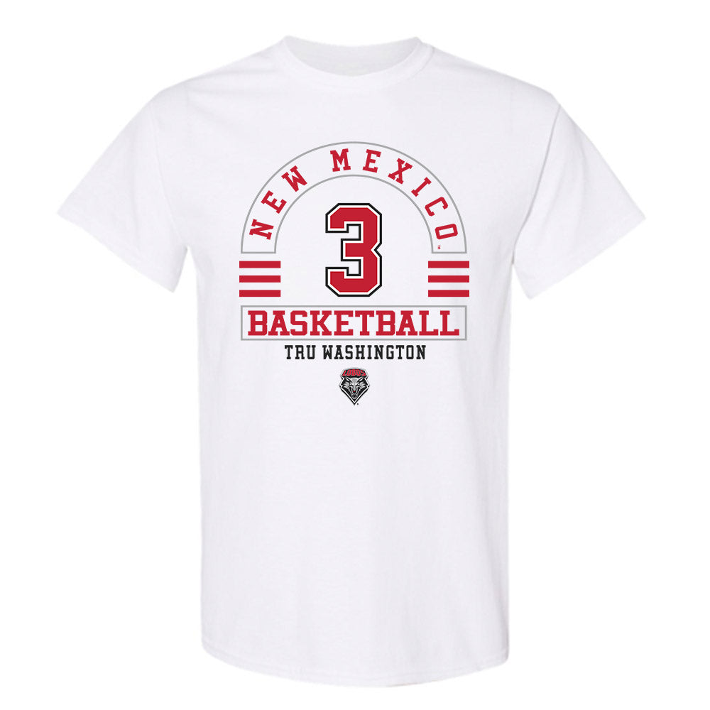 New Mexico - NCAA Men's Basketball : Tru Washington - Classic Fashion Shersey T-Shirt-0