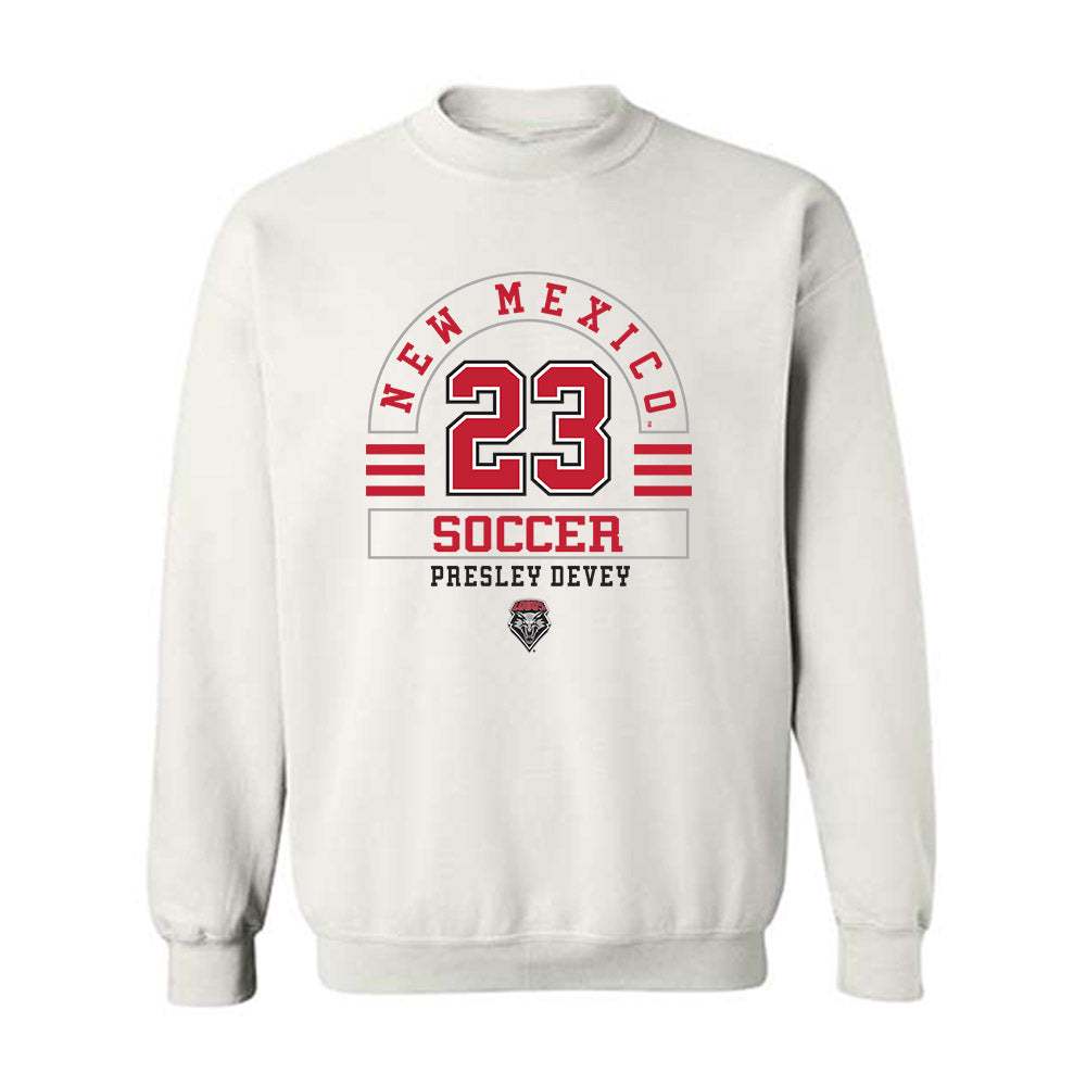 New Mexico - NCAA Women's Soccer : Presley Devey - Classic Fashion Shersey Crewneck Sweatshirt-0