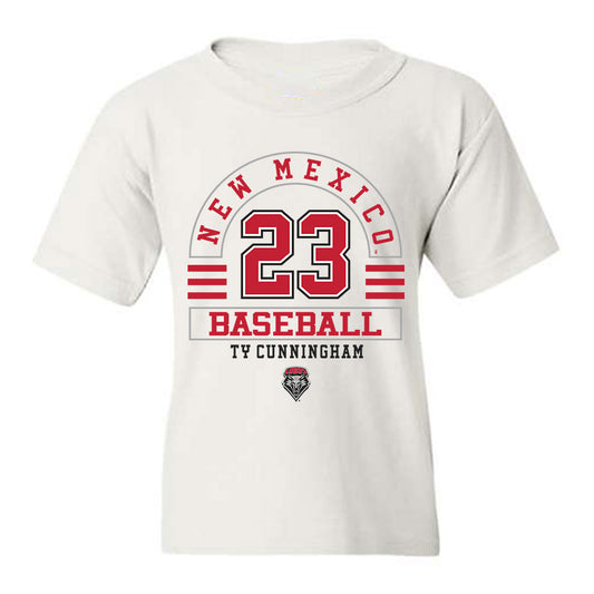 New Mexico - NCAA Baseball : Ty Cunningham - Classic Fashion Shersey Youth T-Shirt-0
