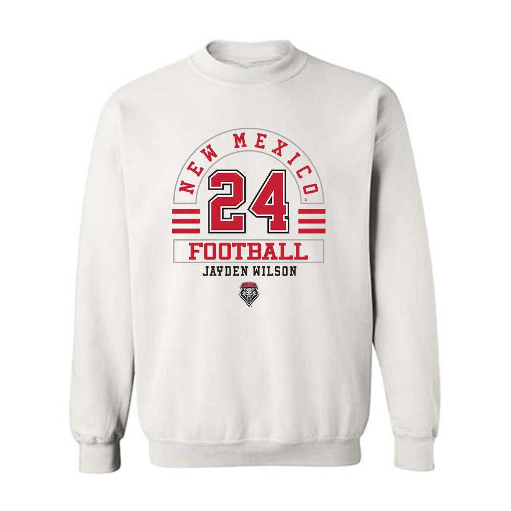 New Mexico - NCAA Football : Jayden Wilson - Classic Fashion Shersey Crewneck Sweatshirt-0