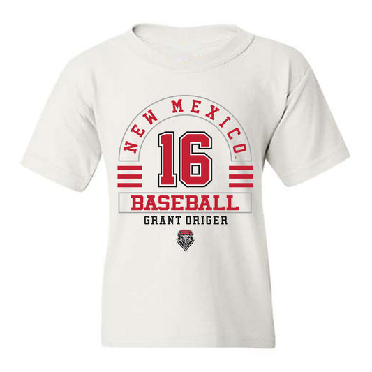 New Mexico - NCAA Baseball : Grant Origer - Classic Fashion Shersey Youth T-Shirt-0