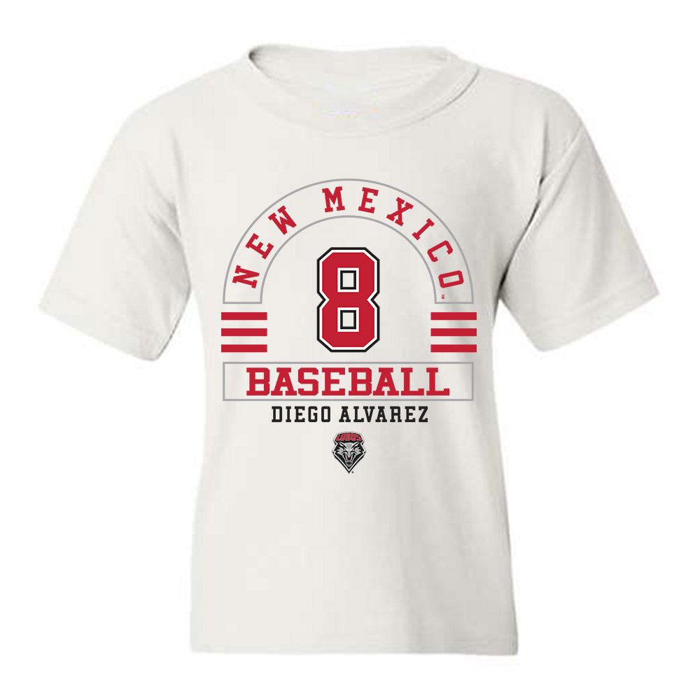 New Mexico - NCAA Baseball : Diego Alvarez - Classic Fashion Shersey Youth T-Shirt-0