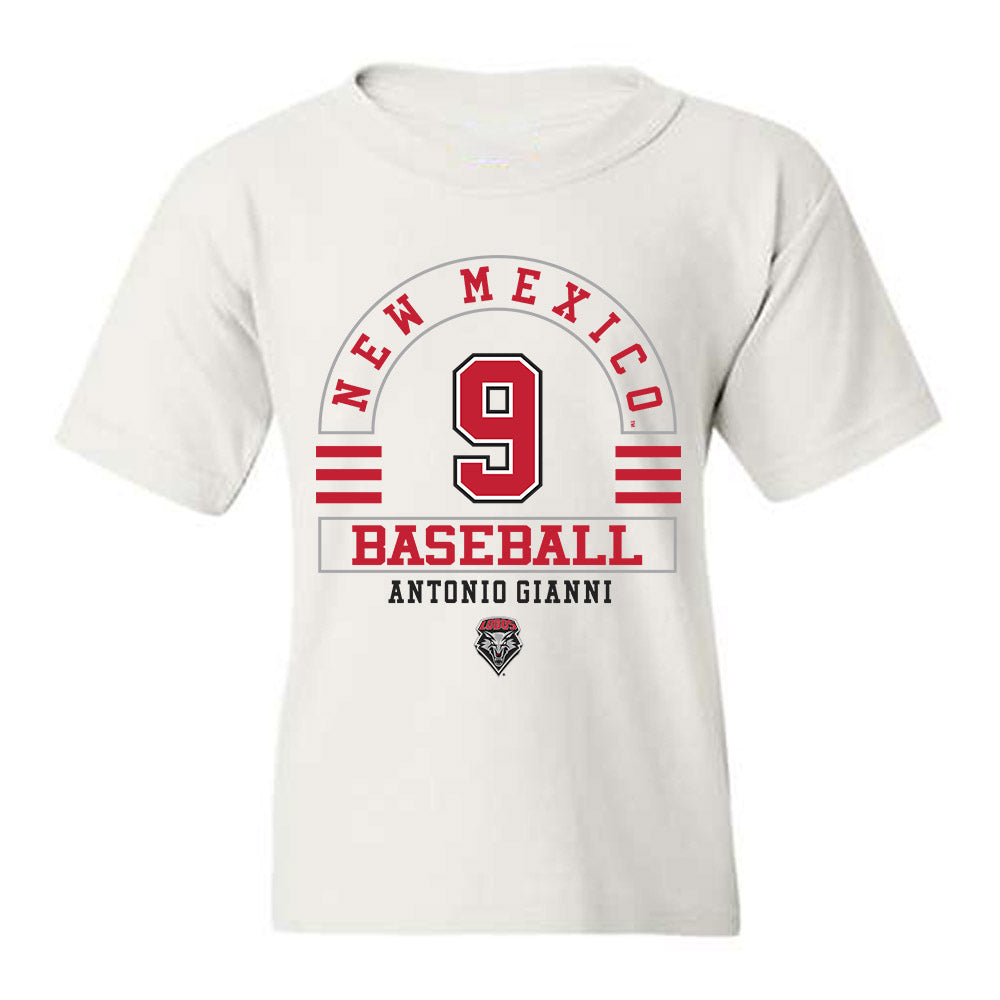 New Mexico - NCAA Baseball : Antonio Gianni - Classic Fashion Shersey Youth T-Shirt-0