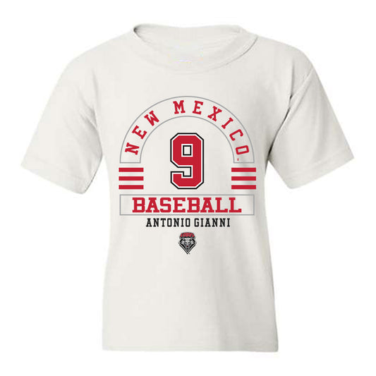New Mexico - NCAA Baseball : Antonio Gianni - Classic Fashion Shersey Youth T-Shirt-0