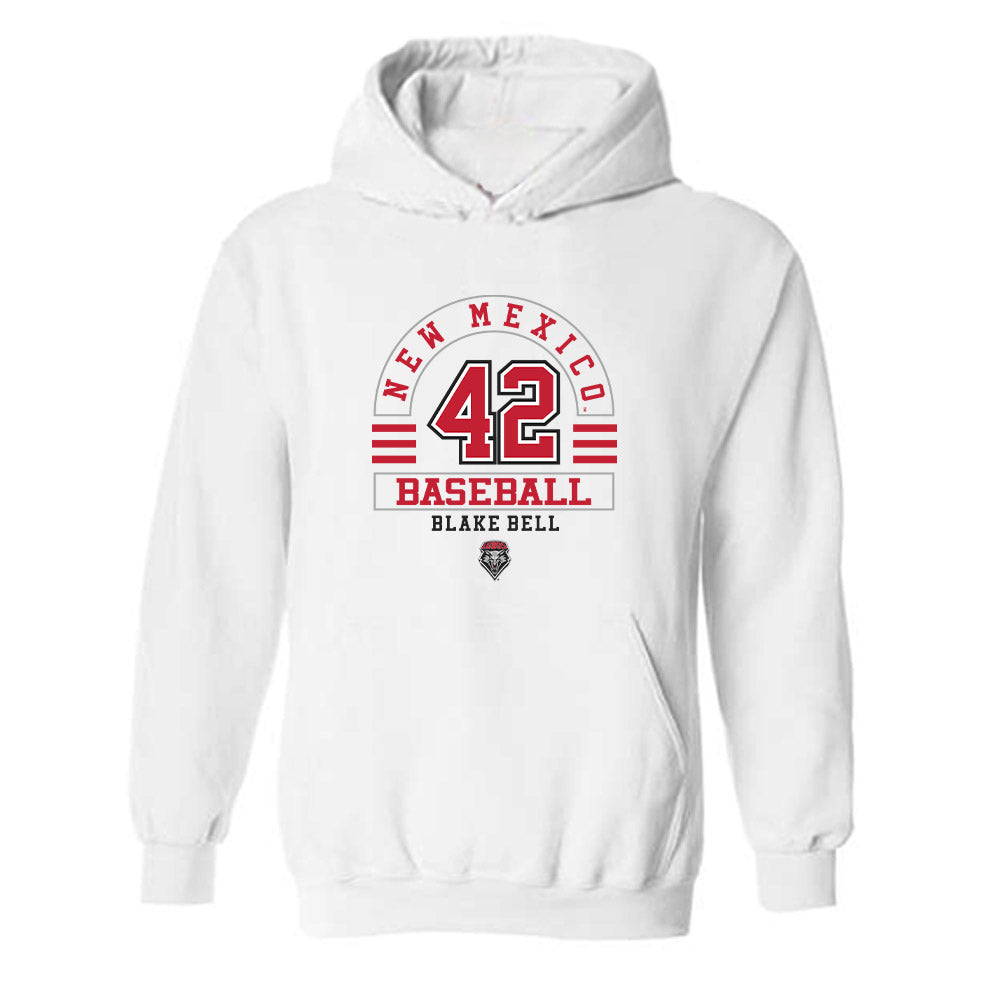 New Mexico - NCAA Baseball : Blake Bell - Classic Fashion Shersey Hooded Sweatshirt-0