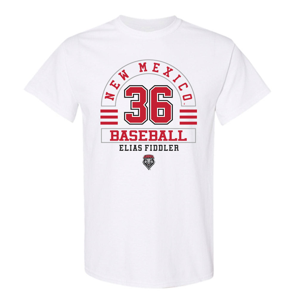 New Mexico - NCAA Baseball : Elias Fiddler - Classic Fashion Shersey T-Shirt-0