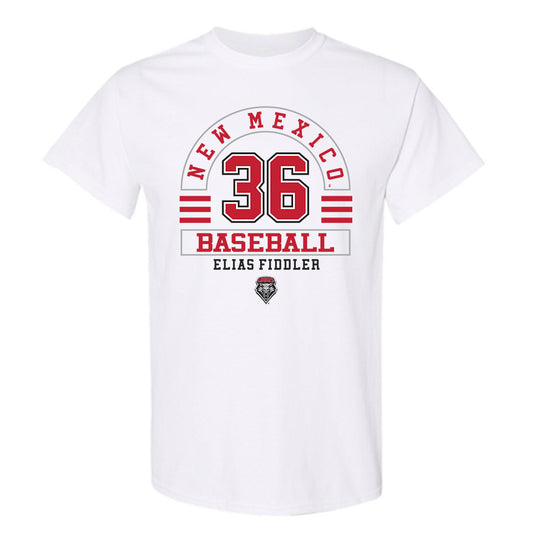 New Mexico - NCAA Baseball : Elias Fiddler - Classic Fashion Shersey T-Shirt-0