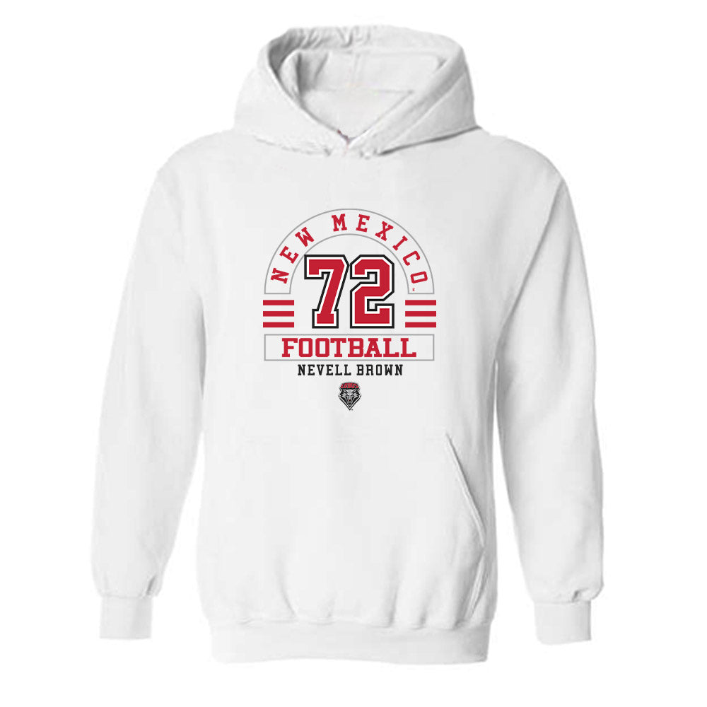 New Mexico - NCAA Football : Nevell Brown - Classic Fashion Shersey Hooded Sweatshirt-0