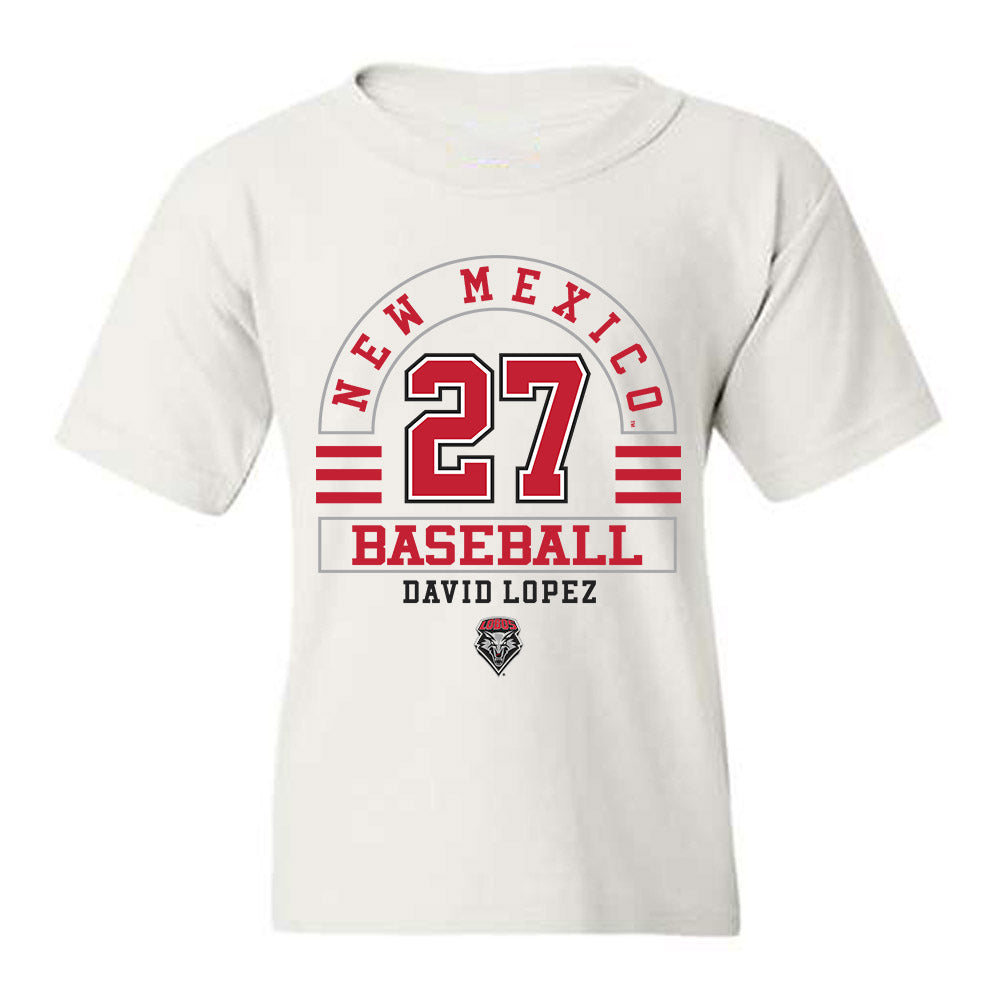 New Mexico - NCAA Baseball : David Lopez - Classic Fashion Shersey Youth T-Shirt-0