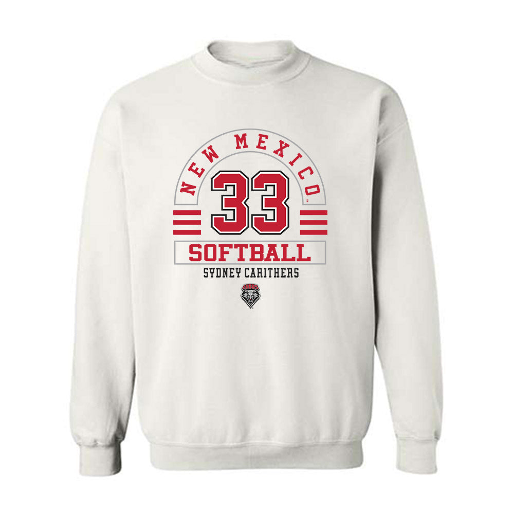 New Mexico - NCAA Softball : Sydney Carithers - Classic Fashion Shersey Crewneck Sweatshirt-0