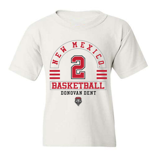 New Mexico - NCAA Men's Basketball : Donovan Dent - Classic Fashion Shersey Youth T-Shirt-0